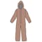Kappler Disposable Coverallss, Hooded, 4X, Elastic Wrist, Elastic Ankle, Heat Sealed/Taped Seam, Tan, 6 PK Z3H428TN--4X - alternate 1